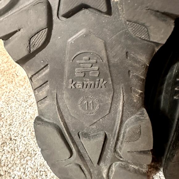 Kamik Zip Front Black Snow Boot Men Size 11 - Picture 8 of 9